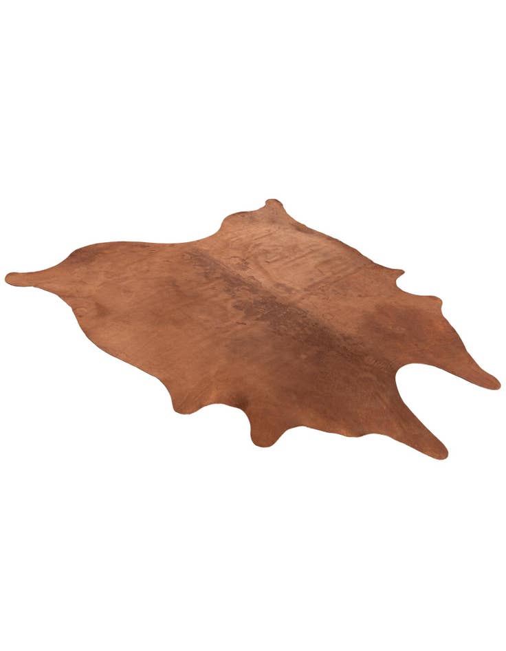 Detail image of  6' 8 x 6' 8 Cowhide Leather Square Rug