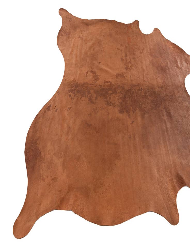 Detail image of  6' 8 x 6' 8 Cowhide Leather Square Rug