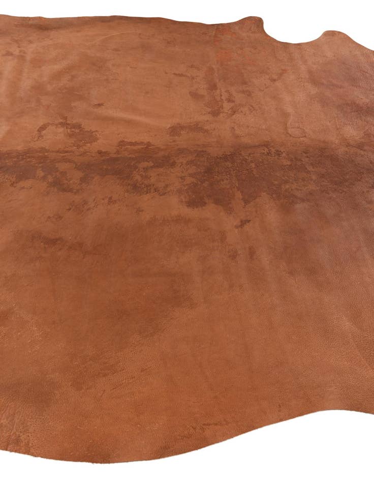Detail image of  6' 8 x 6' 8 Cowhide Leather Square Rug