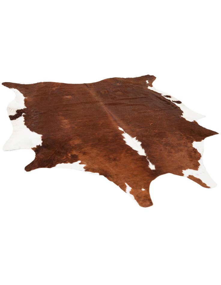 Detail image of  7' 2 x 7' 7 Cowhide Leather Square Rug