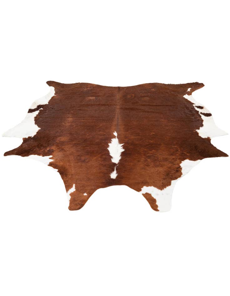 Detail image of  7' 2 x 7' 7 Cowhide Leather Square Rug