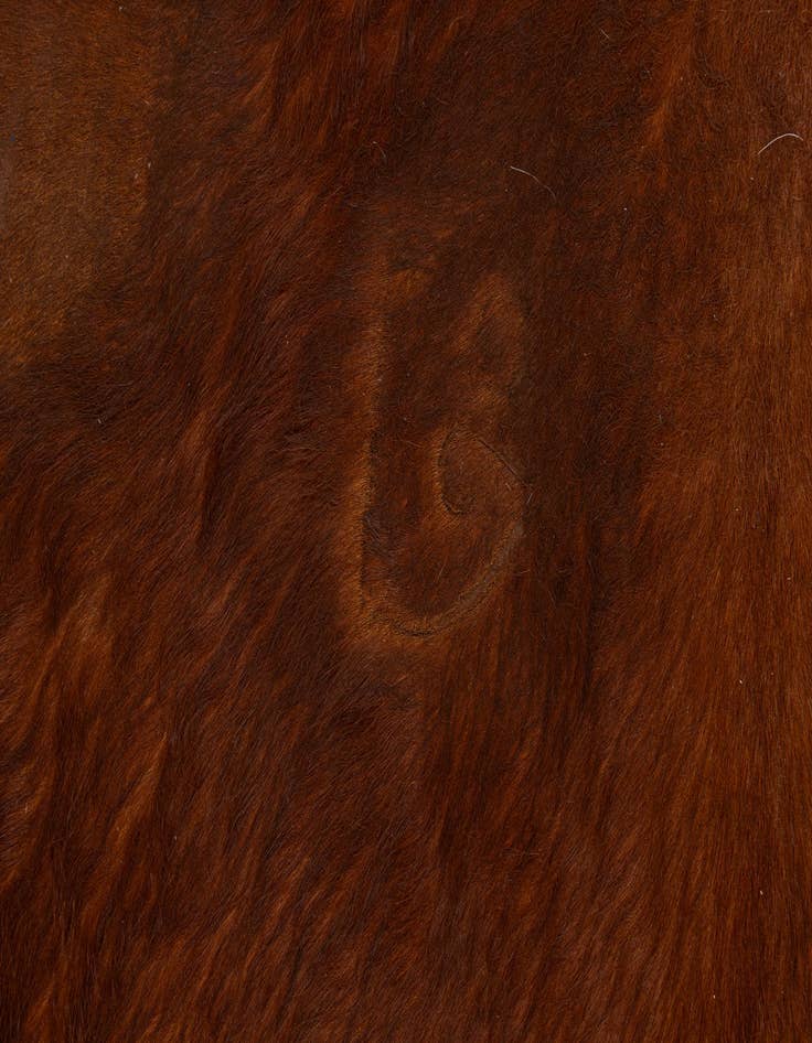 Detail image of  7' 2 x 7' 7 Cowhide Leather Square Rug