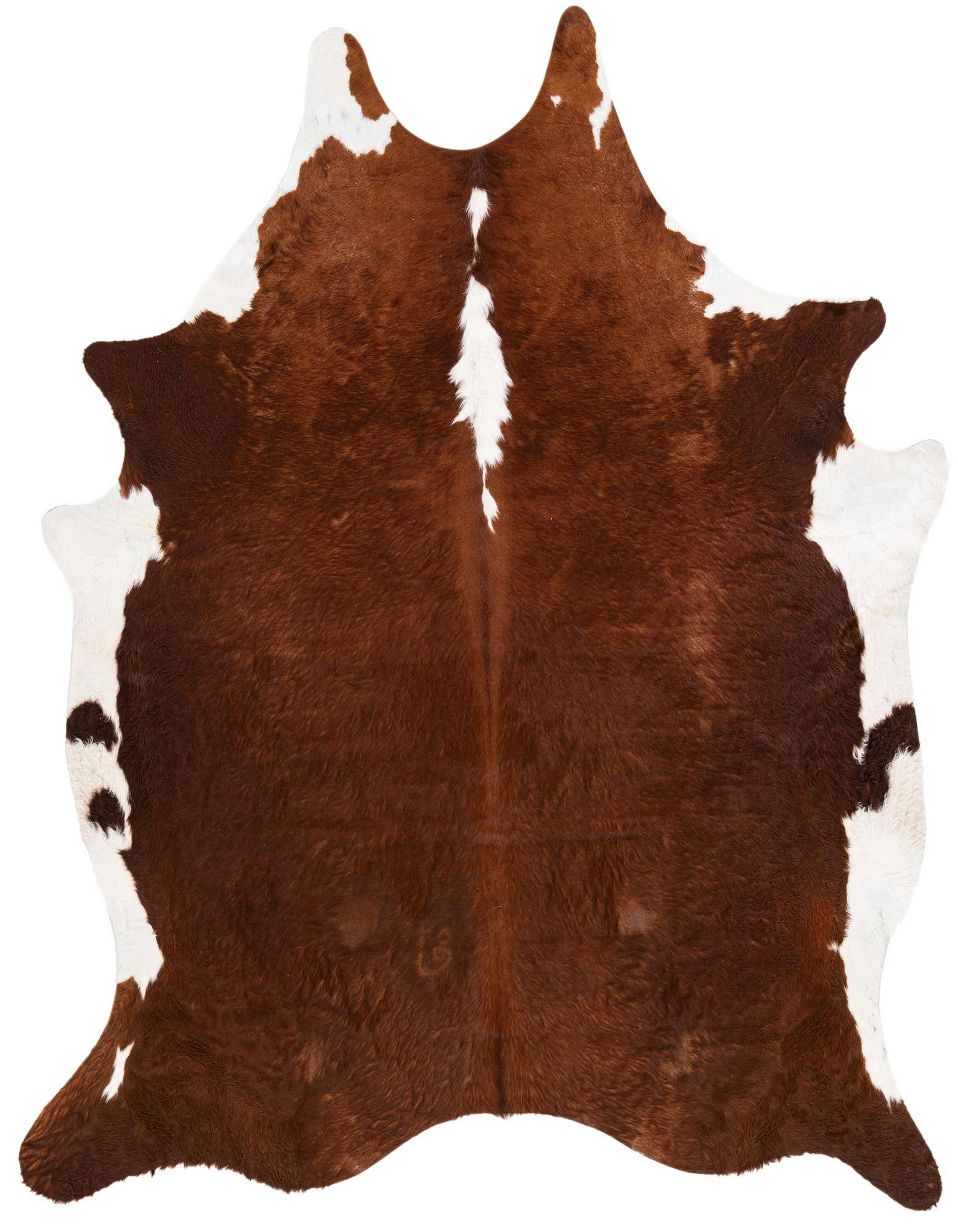Primary image  7' 2 x 7' 7 Cowhide Leather Square Rug