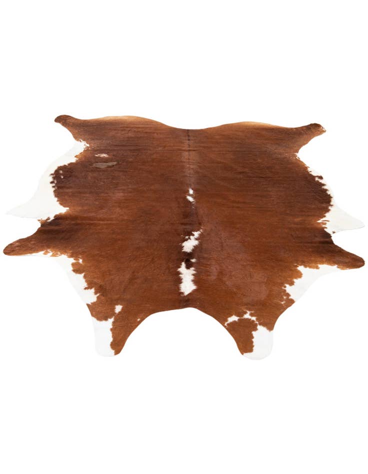 Detail image of  6' 5 x 6' 11 Cowhide Leather Square Rug