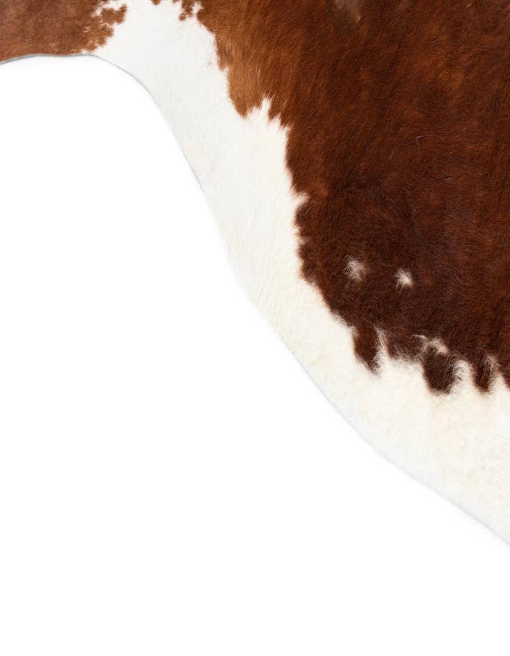 Detail image of  6' 5 x 6' 11 Cowhide Leather Square Rug