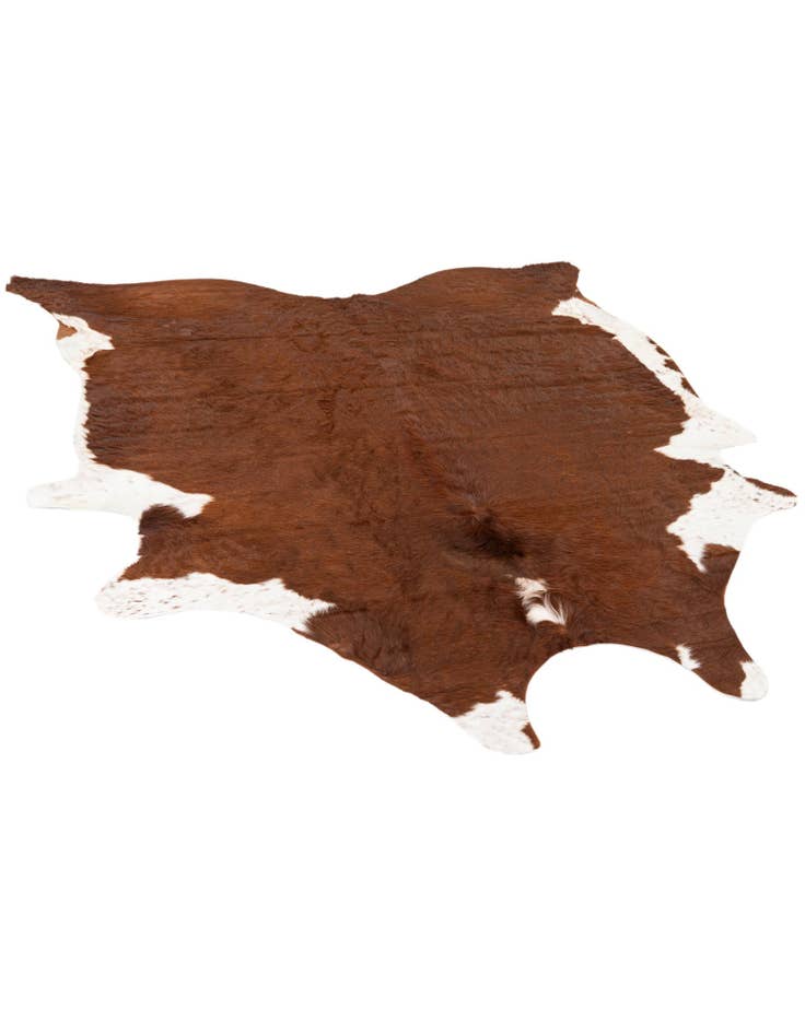 Detail image of  6' 5 x 7' Cowhide Leather Square Rug