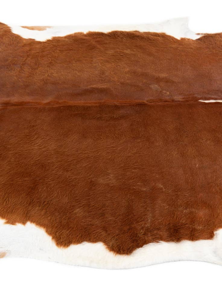 Detail image of  6' 4 x 6' 5 Cowhide Leather Square Rug