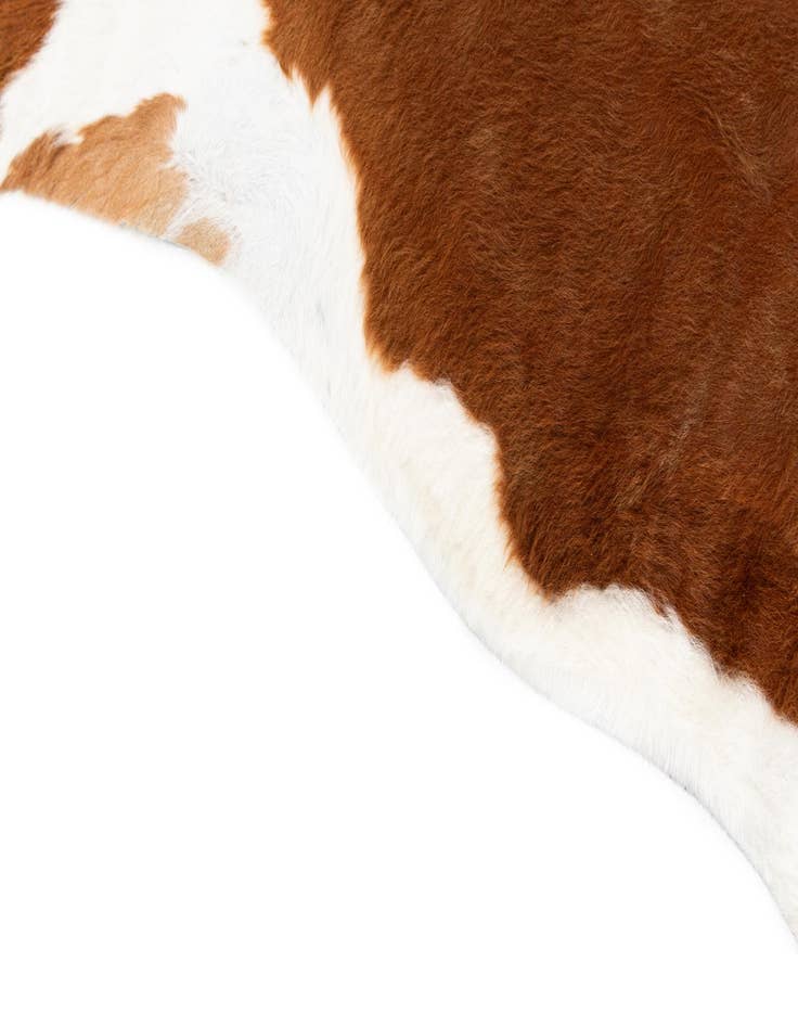 Detail image of  6' 4 x 6' 5 Cowhide Leather Square Rug