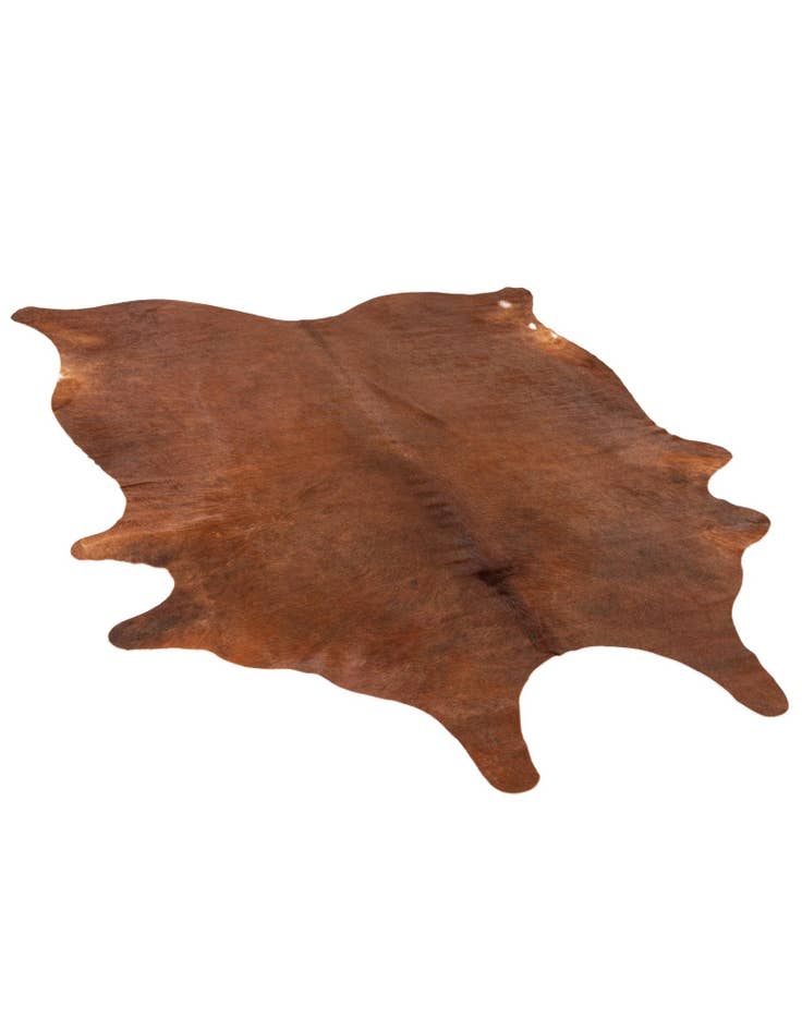 Detail image of  6' 5 x 7' 3 Cowhide Leather Square Rug