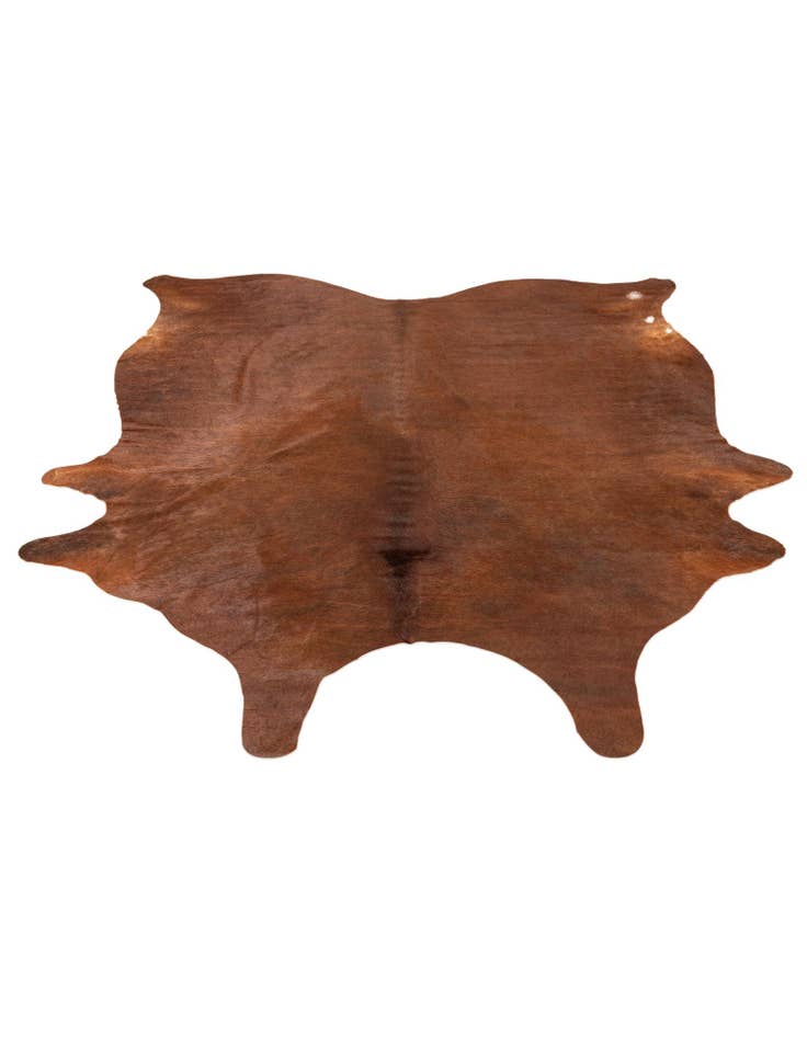 Detail image of  6' 5 x 7' 3 Cowhide Leather Square Rug