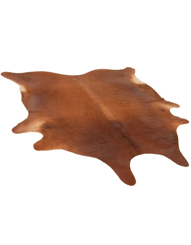 Detail image of  6' 7 x 7' 1 Cowhide Leather Square Rug