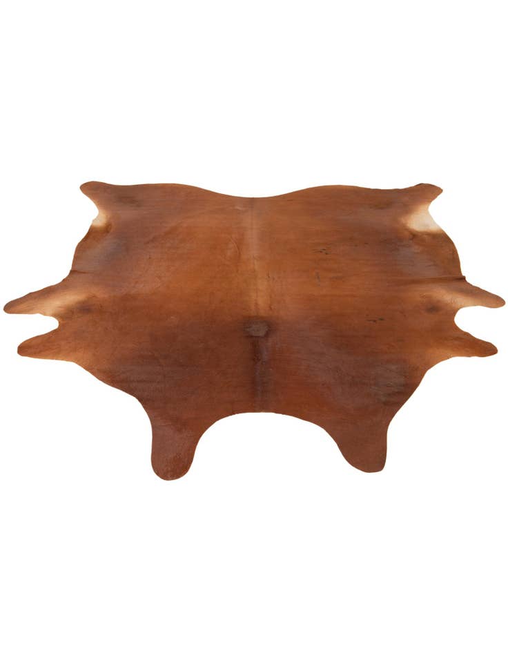 Detail image of  6' 7 x 7' 1 Cowhide Leather Square Rug