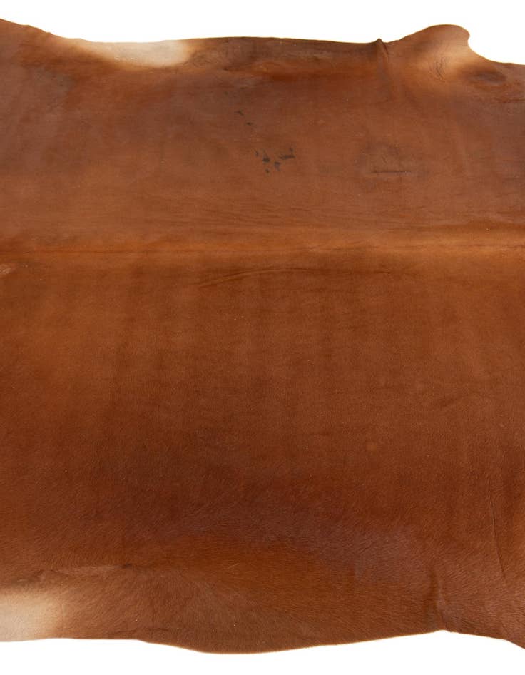 Detail image of  6' 7 x 7' 1 Cowhide Leather Square Rug