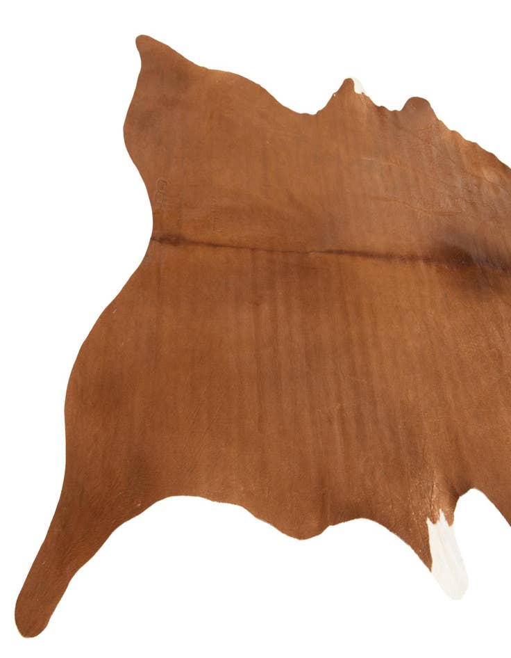 Detail image of  5' 10 x 6' 7 Cowhide Leather Square Rug