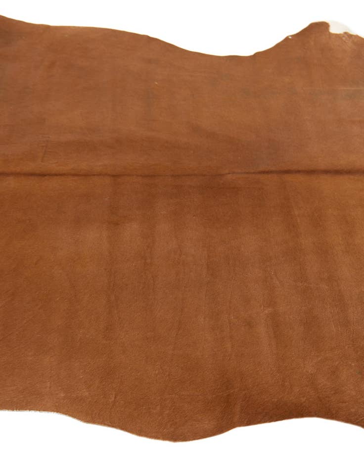 Detail image of  5' 10 x 6' 7 Cowhide Leather Square Rug