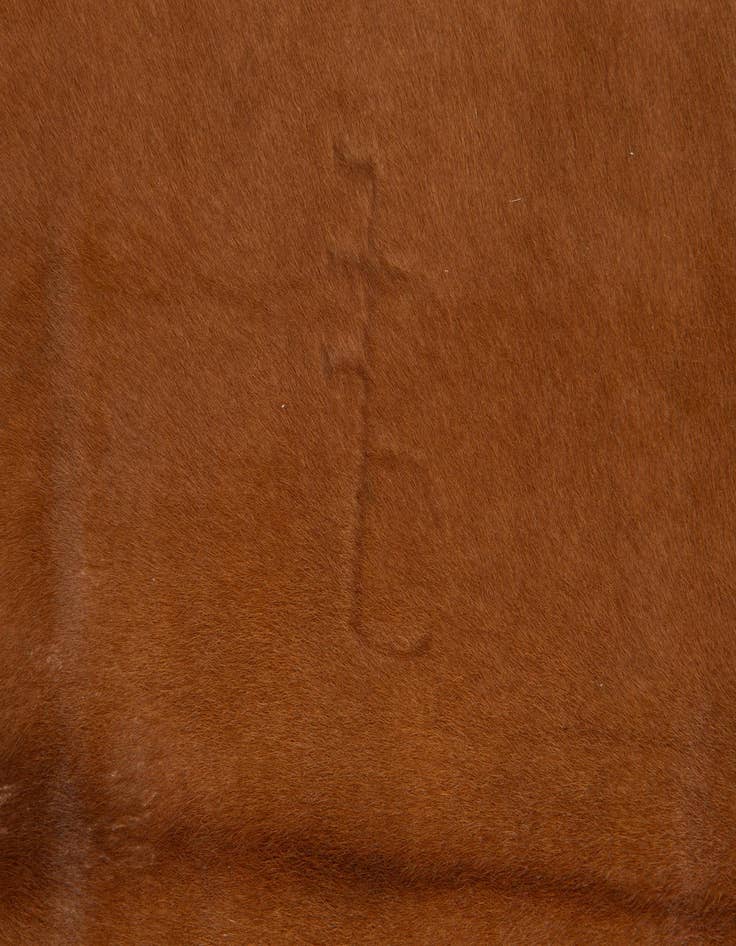 Detail image of  5' 10 x 6' 7 Cowhide Leather Square Rug