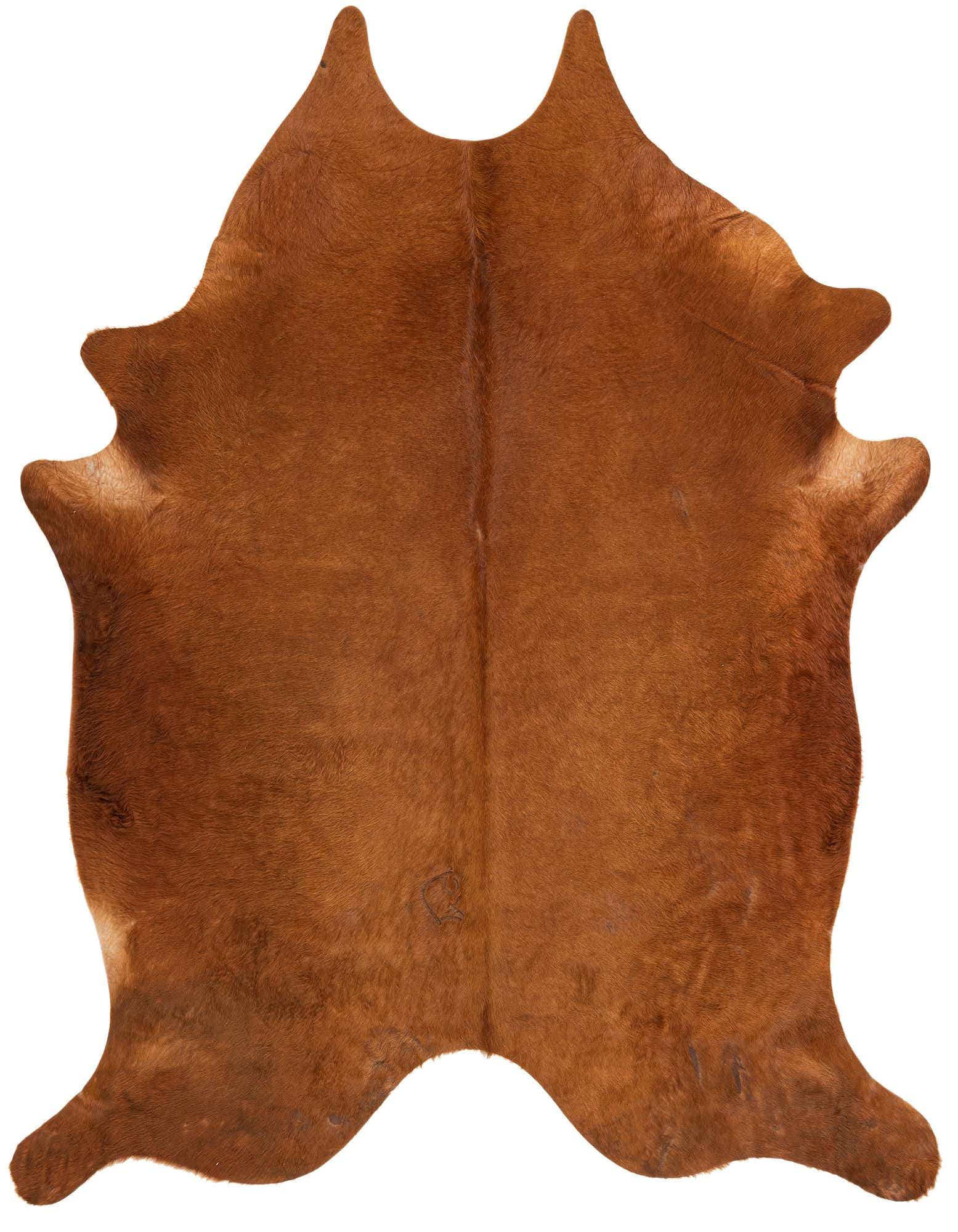 Primary image  6' 9 x 7' 2 Cowhide Leather Square Rug