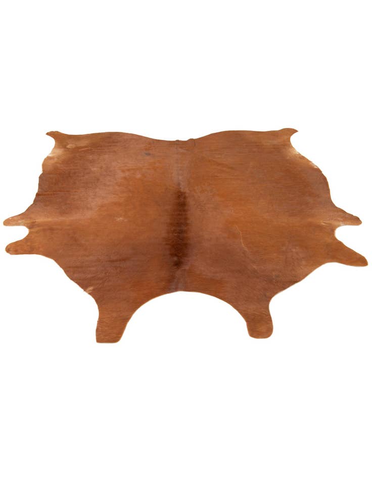 Detail image of  6' 5 x 7' 2 Cowhide Leather Square Rug