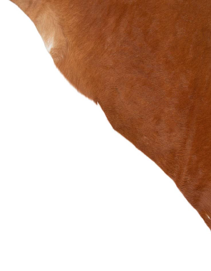 Detail image of  6' 5 x 7' 2 Cowhide Leather Square Rug