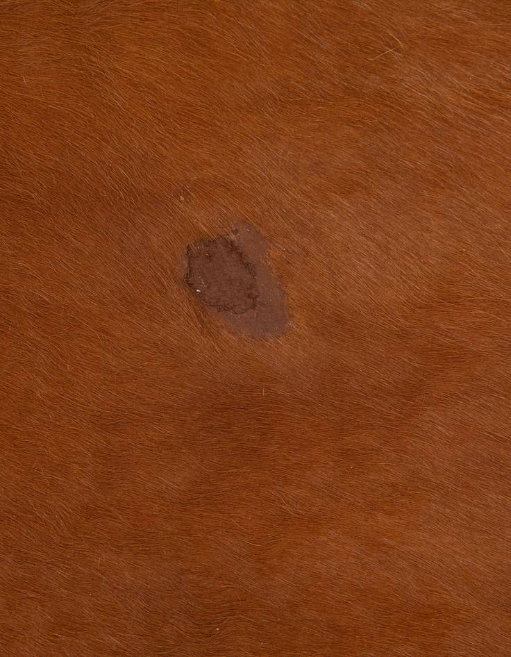 Detail image of  6' 5 x 7' 2 Cowhide Leather Square Rug