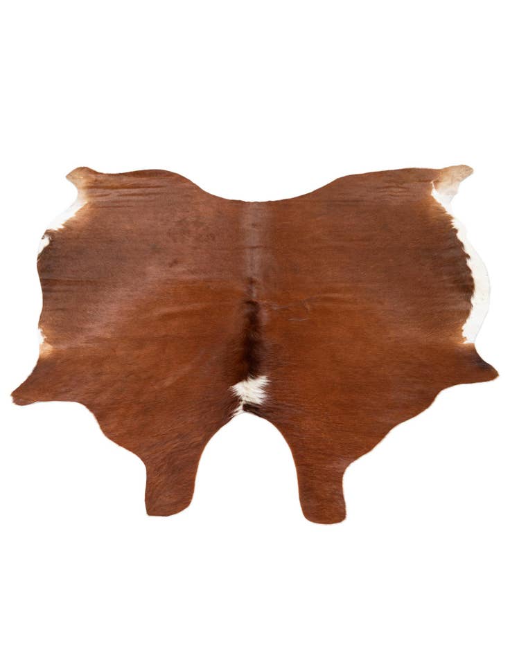 Detail image of  5' 5 x 5' 5 Cowhide Leather Square Rug