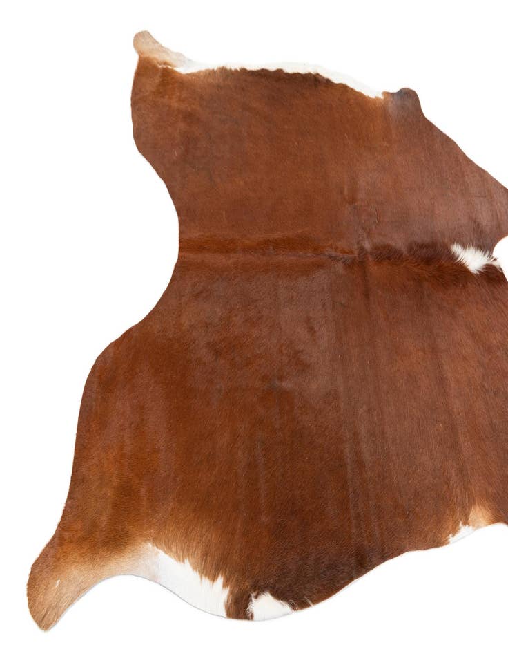 Detail image of  5' 5 x 5' 5 Cowhide Leather Square Rug