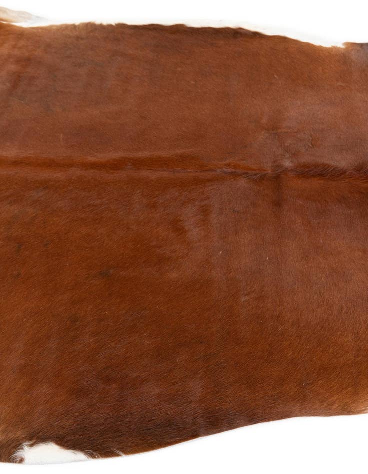 Detail image of  5' 5 x 5' 5 Cowhide Leather Square Rug