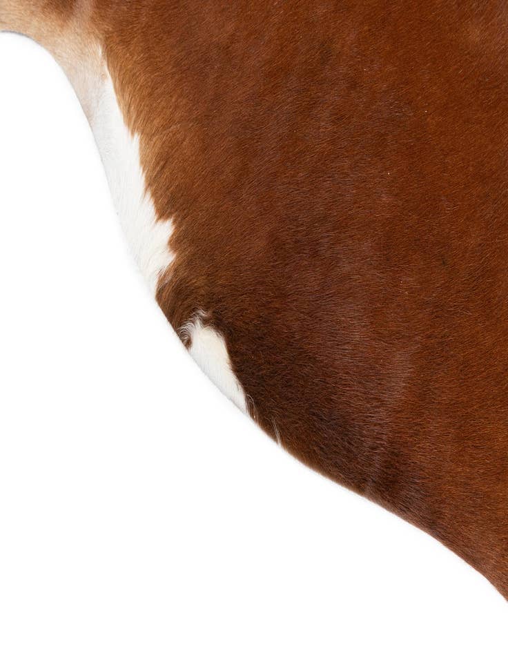 Detail image of  5' 5 x 5' 5 Cowhide Leather Square Rug