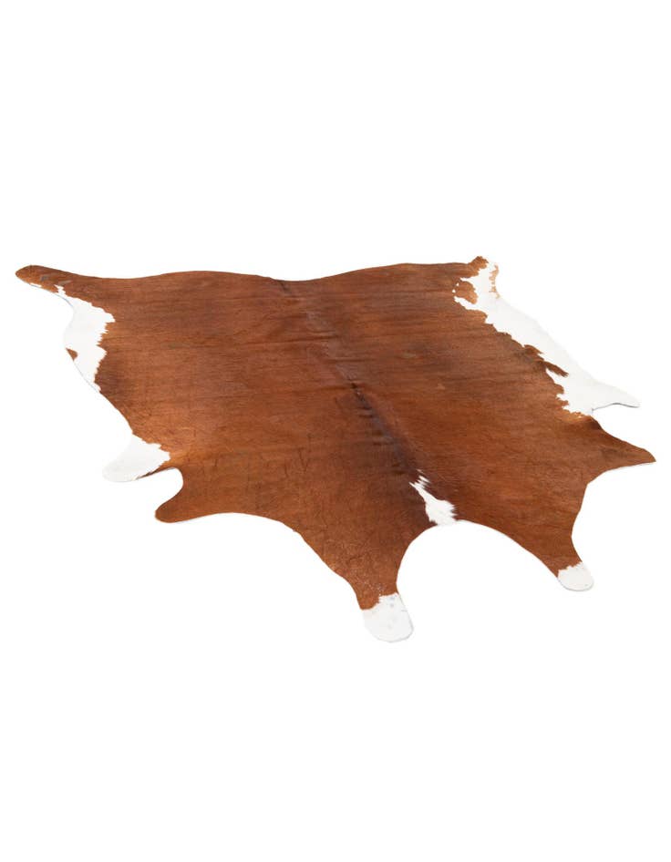 Detail image of  6' 2 x 6' 8 Cowhide Leather Square Rug