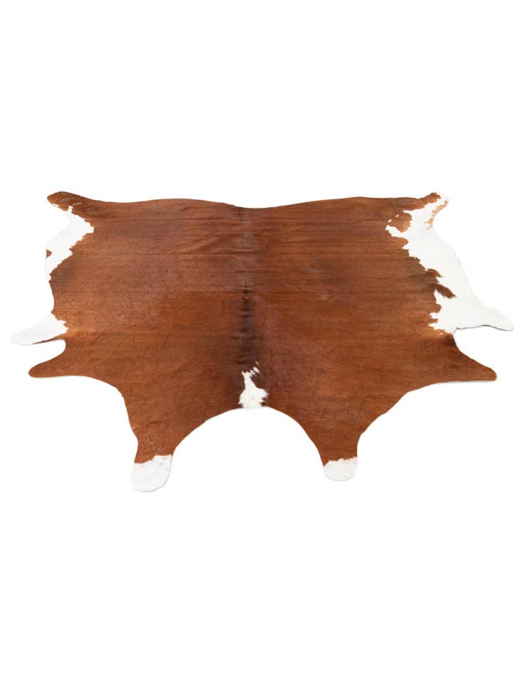 Detail image of  6' 2 x 6' 8 Cowhide Leather Square Rug