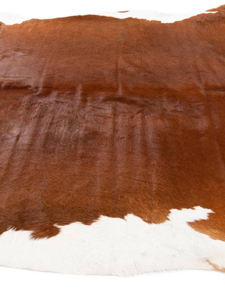 Detail image of  6' 2 x 6' 8 Cowhide Leather Square Rug