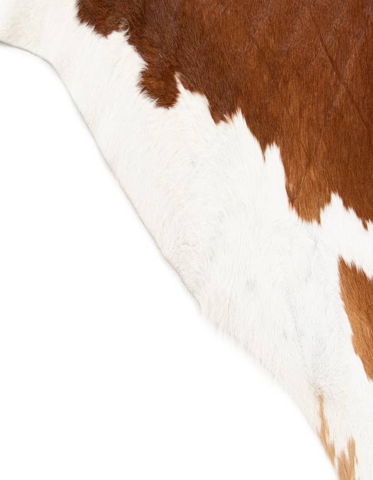 Detail image of  6' 2 x 6' 8 Cowhide Leather Square Rug