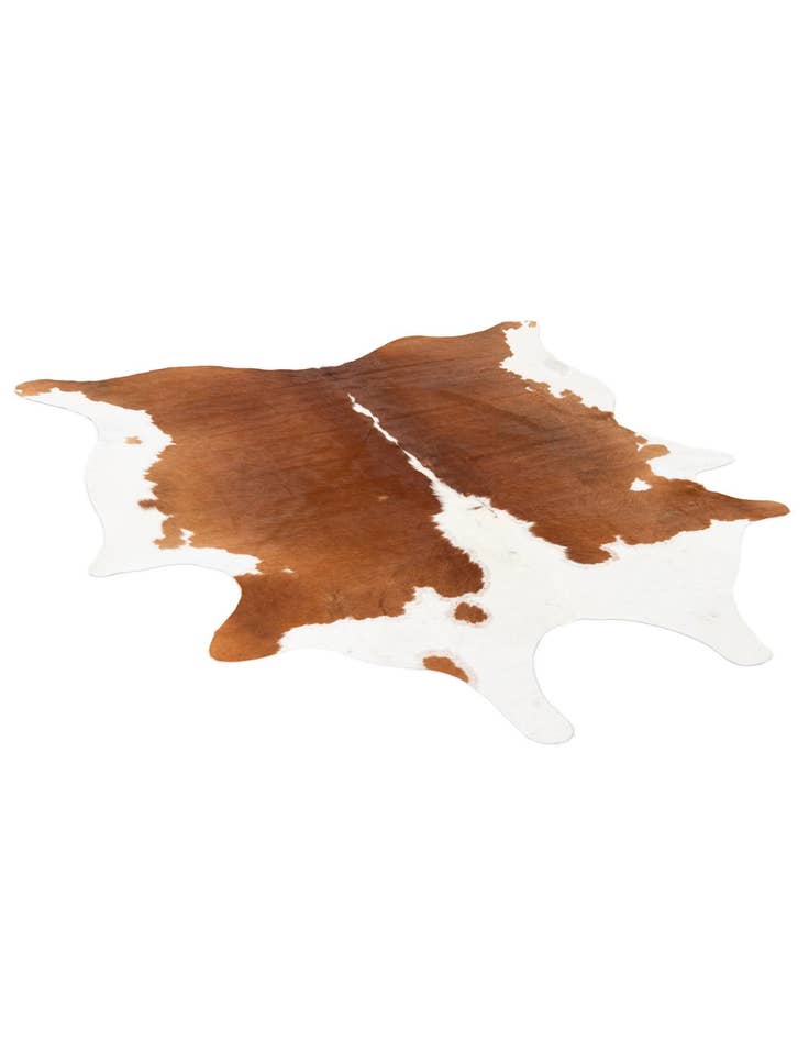 Detail image of  6' 2 x 6' 2 Cowhide Leather Square Rug