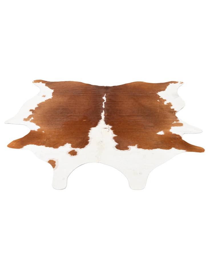 Detail image of  6' 2 x 6' 2 Cowhide Leather Square Rug