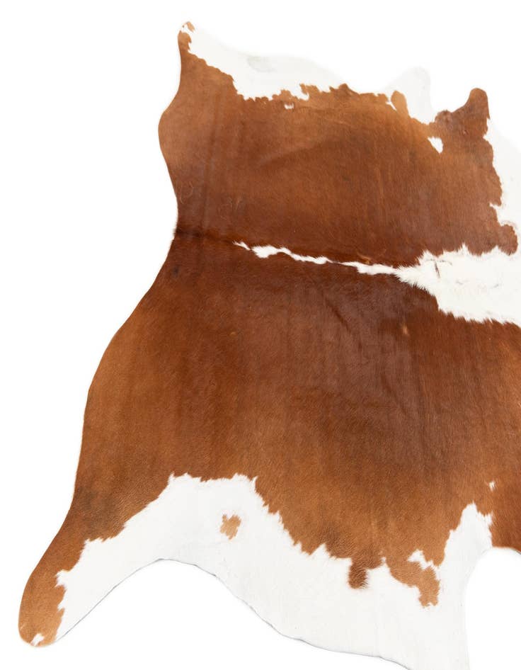 Detail image of  6' 2 x 6' 2 Cowhide Leather Square Rug
