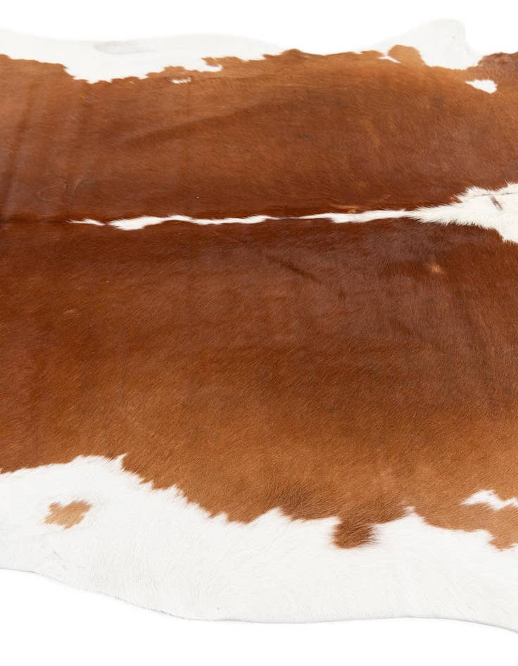 Detail image of  6' 2 x 6' 2 Cowhide Leather Square Rug