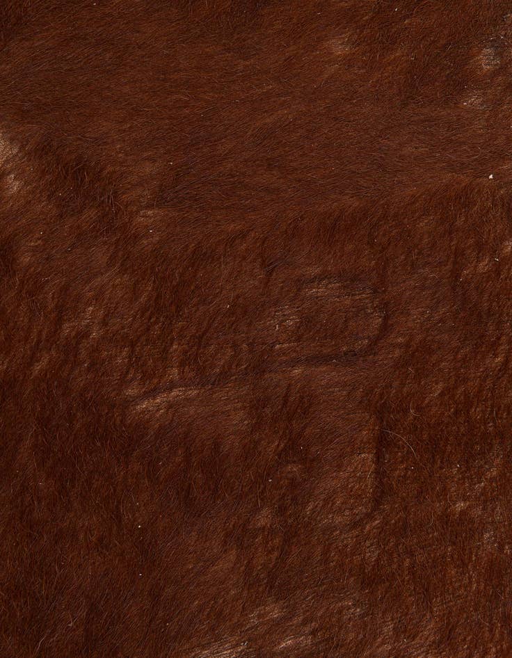 Detail image of  5' 5 x 5' 7 Cowhide Leather Square Rug