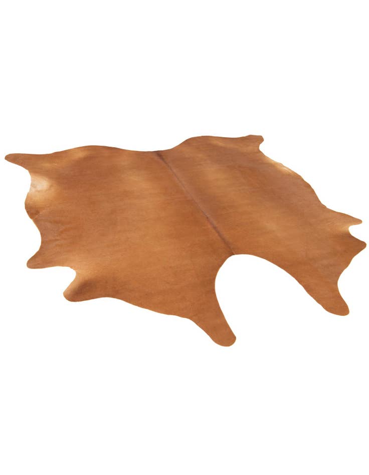 Detail image of  6' 1 x 6' 5 Cowhide Leather Square Rug