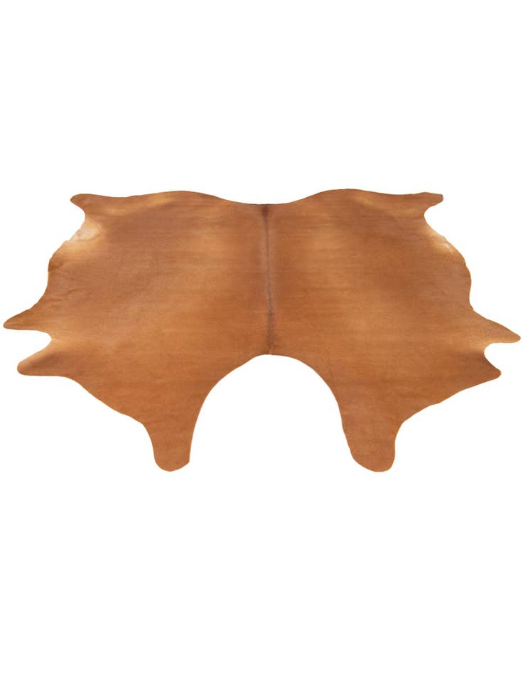 Detail image of  6' 1 x 6' 5 Cowhide Leather Square Rug