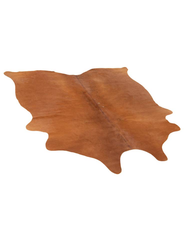 Detail image of  4' 10 x 5' 2 Cowhide Leather Square Rug