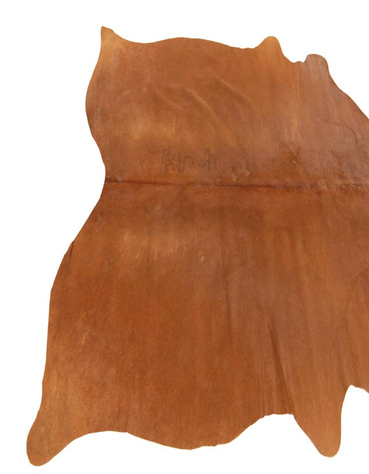 Detail image of  4' 10 x 5' 2 Cowhide Leather Square Rug