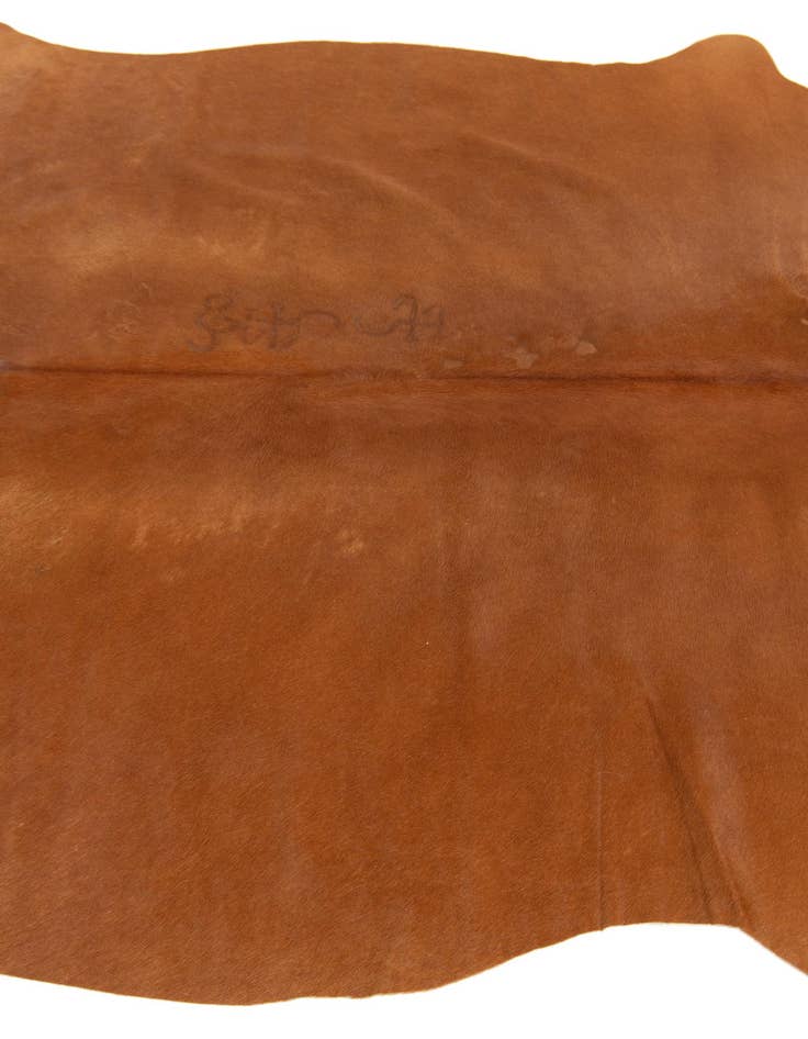 Detail image of  4' 10 x 5' 2 Cowhide Leather Square Rug
