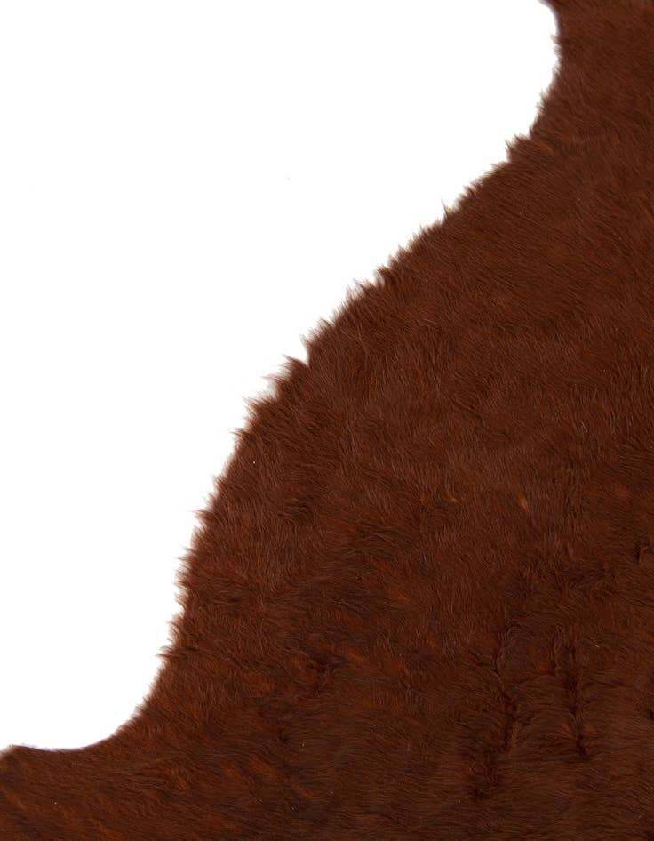 Detail image of  5' 4 x 5' 4 Cowhide Leather Square Rug