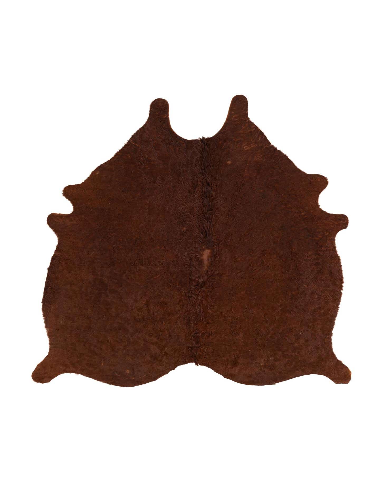 Primary image  5' 4 x 5' 4 Cowhide Leather Square Rug
