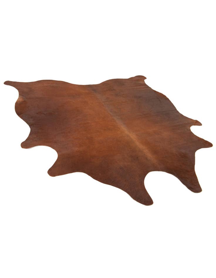 Detail image of  6' 6 x 6' 11 Cowhide Leather Square Rug