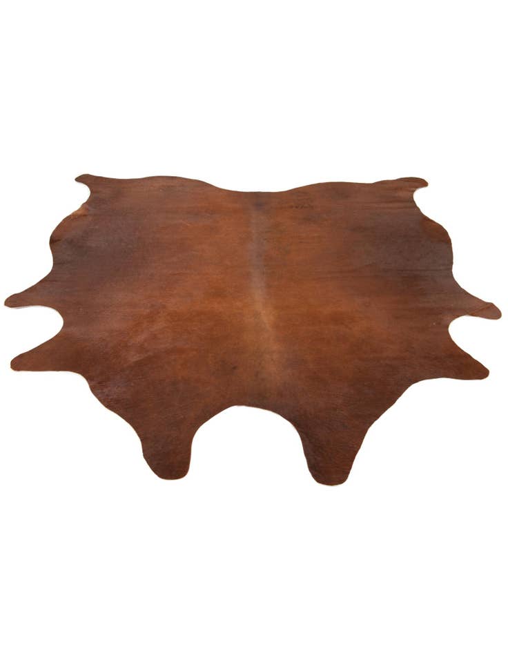 Detail image of  6' 6 x 6' 11 Cowhide Leather Square Rug
