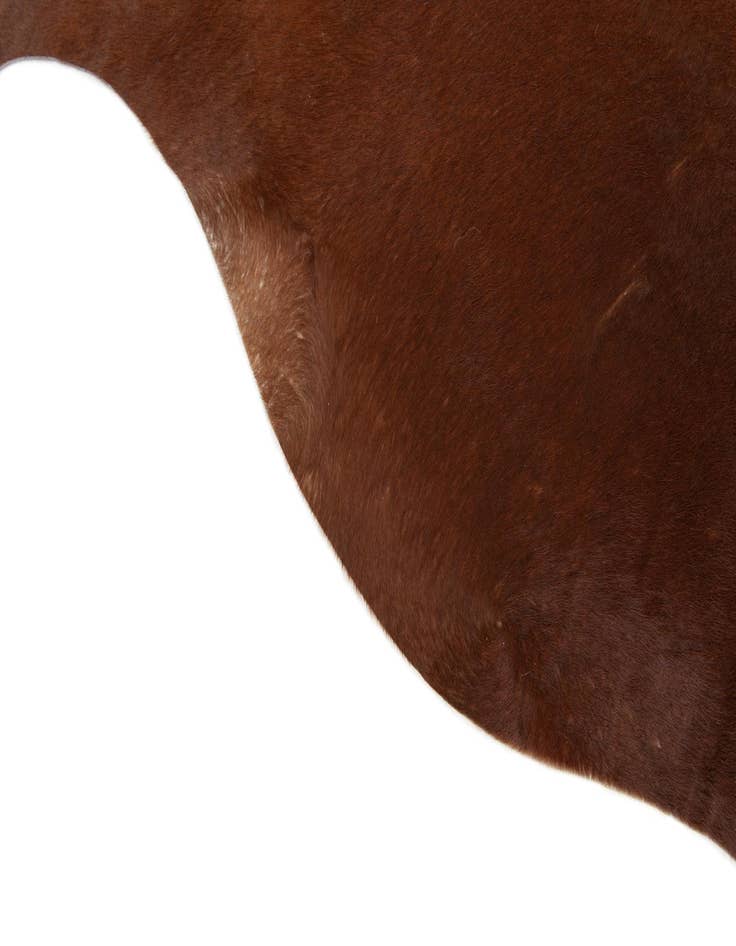 Detail image of  6' 6 x 6' 11 Cowhide Leather Square Rug