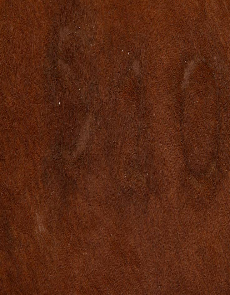Detail image of  6' 6 x 6' 11 Cowhide Leather Square Rug