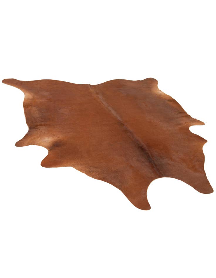 Detail image of  6' 7 x 6' 10 Cowhide Leather Square Rug