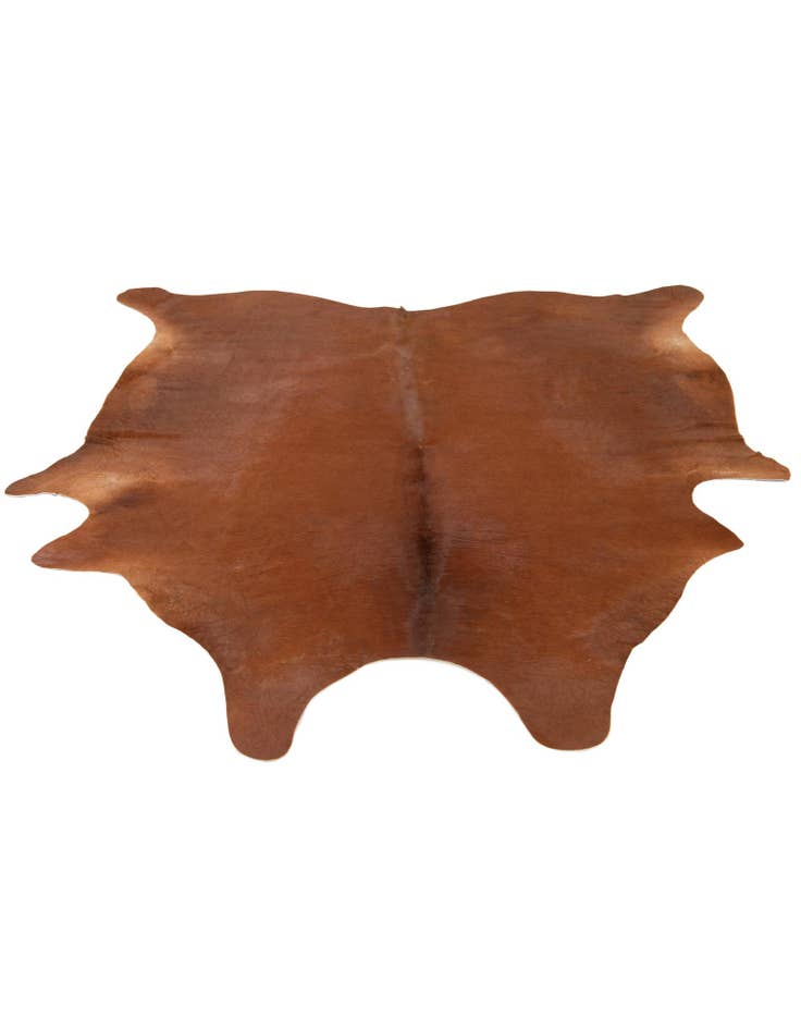 Detail image of  6' 7 x 6' 10 Cowhide Leather Square Rug